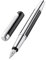 Pelikan Füllhalter Pura P40, Anthrazit, Feder F (fein), hochwertiger Patronenfüller im Geschenk-Etui, 822602