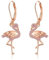 ONEFINITY Flamingo Ohrringe für Damen 925 Sterling Silber Rosa Flamingo Ohrringe baumeln Flamingo-Schmuck Geschenk