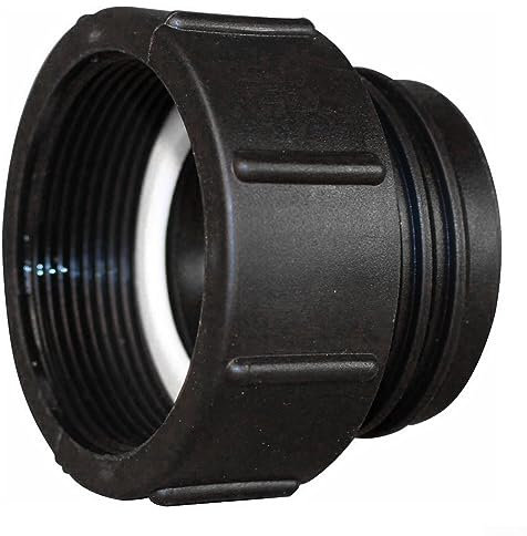 RANRAO IBC Tankadapter Anschluss Feingewinde 5,1 cm auf Grobgewinde S60 x 6 Behältertank, Schlauchhahn-Adapter, Armaturen Werkzeuge für Regenwassertank Fassventil