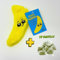 WufWuf MyMeow Krazy Banana Refillable Cat Toy with 10 North American Natural Catnip Refill Bags, Interactive Indoor and Outdoor Cat Nip Toy for Cats and Kittens