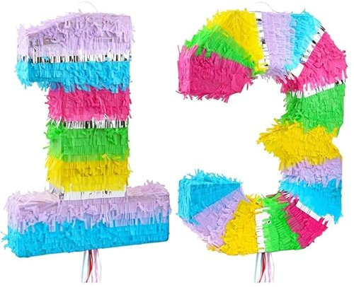 Playflip Pinata Zahl 13 bunt Pastell 13. Geburtstag