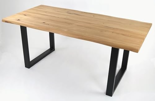 möbelando Esstisch >9208-180< in Eiche, Eiche Massiv - 180x76x90cm (BxHxT)