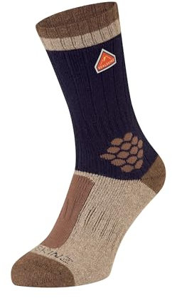 SEALSKINZ Gresham Socken aus recycelter Wolle, mittelgroßer Farbblock, aus recycelter Wolle, mittelgroß, grün, L