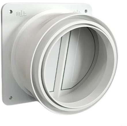 EXTRWORY Clapet anti-retour Hotte de cuisine Hotte aspirante Canal d'évacuation Réducteur Clapet anti-retour Fermeture à 17 degrés Hermétique et étanche à la fumée, la fumée d'huile ne coule pas