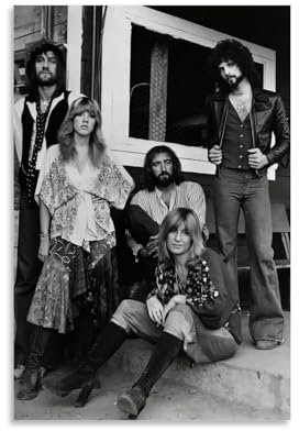 CTATOGE Stevie Nicks Fleetwood Mac, Vintage-Poster, Leinwandbild, Wandkunst, Bild, Heimdekoration, Druck für Schlafzimmer, Wohnzimmer, 30 x 45 cm, ungerahmter Stil