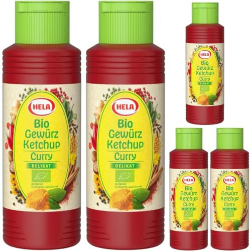 Mit Pufai Grocery, Hela Gewürz Ketchup Curry delikat 300 Mililiter x 5 STÜCK