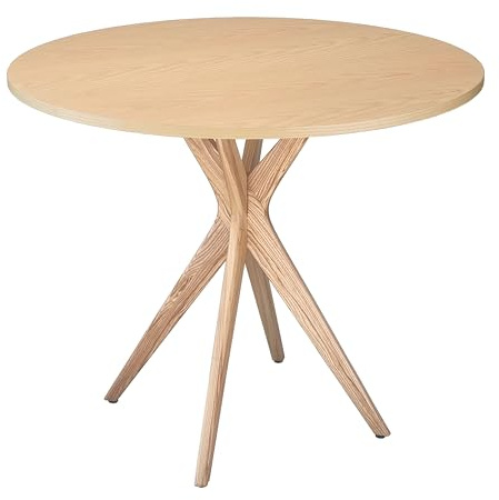 RAGABA JUBI Runder Esstisch aus Holz 90 cm Asche