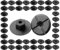 COZERI 50 Stück 4mm Kunststoffmutter A2019900050 Radhaus Schutz Clips 51711958025 für Mercedes W201 W124 190D 260E BMW Radkastenverkleidung Auto-Mutternabdeckung Mini Radhaus Clips