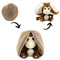 Déglingos Les FLIPETZ - Doudou Coconet Le Singe/Noix de Coco- Singe Cache-Cache réversible - Peluche Toute Douce pour bébé - Idées Cadeaux de Naissance, Marron