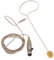 The Lord of the Tools 1 Microphone XLR Serre-tête avec Prise TA4F à 4 Broches Casque à Crochet d'oreille Unique Compatible avec Shure L'émetteur de Poche sans Fil (Beige)