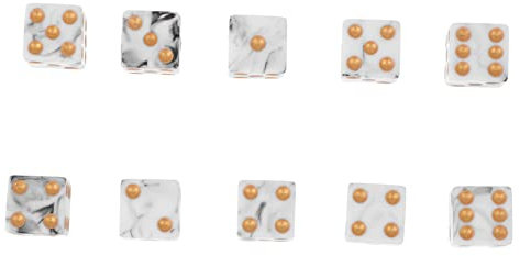 WHAMVOX Spaß Für Partys 16 Mm Große Acryl-punktwürfel 6-seitiger Würfel Für Jungen Und Mädchen Solide Würfel Für Mathespiele Familientreffen