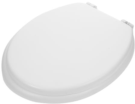 HYTROVE Siège De Toilette En Mousse Doux Et Confortable Pour Personnes Lourdes Design Épaissi Matériau En Mousse Adapté Aux Toilettes Allongées Housse De Siège Rembourrée 1 Pièce