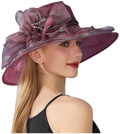 Sombrero de Verano para Mujer, Sombrero de Ducha Nupcial con Flores de Hoja Ancha, Sombreros para el Sol, Sombrero de Playa Rusia Gorro Invierno Hombre Sombreros De Paja Bodas