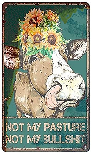 Letreros de metal retro para baño, oferta Metalign Ation Old Fashioned Farm Cowign Ation Farm Free and Easy Sign para cueva, garaje, bar, cartel, decoración de pared de club, 8 x 12 pulgadas