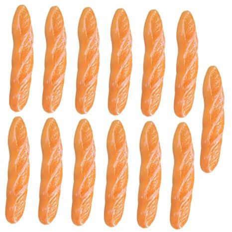 Toddmomy Kleiner Brot Modelle Satz 13 Stücke Realistische Puppenhaus Dekoration Künstliches Kleiner Brot für Selbstgemacht Miniatur Küche und Spielzeug