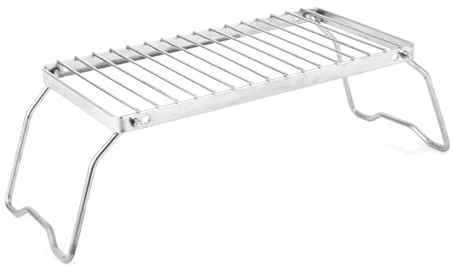 SXRQ Outdoor BBQ Herd Tisch Kochen Camping Outdoor Lagerfeuer Faltbar Picknick Reisen Essen Grills Rucksackreisen Tisch Faltbar Camping Rack