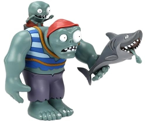 Lempefe Plantes et zombies - Figurines d'action Zombies PVZ - Ensemble de jouets 1 à 2 - Grands cadeaux pour enfants et fans - Fête d'anniversaire et de Noël - Bombies de pirate