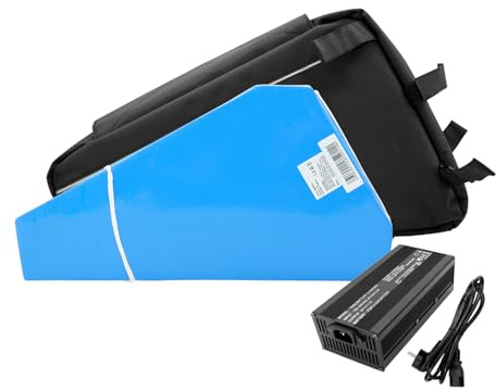 ESOULBIKE Batterie Triangle pour Vélo Électrique - Batterie Lithium 48V/52V/72V 30A/35A avec Chargeur 3A/5A + BMS pour Moteur de Vélo Électrique 500W-3000W (Entrepôt FR) (52V 35Ah)