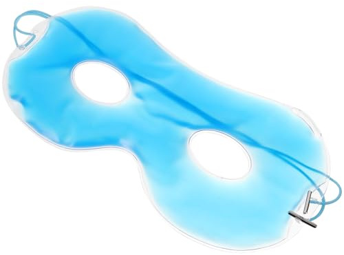 Kühlende Augenmaske aus Gel und Kunststoff für Augen und Wangen | Wiederverwendbare Kältekompresse, Einfaches Design mit Nylonband, für Frauen bei Müdigkeit und Blutergüssen