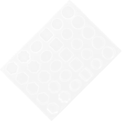 COHEALI Weiße Silikonform mit Mehreren Fächern Flexible Wachssiegel Gießform für Geometrische Stempel zum Basteln und Versiegeln von Briefumschlägen