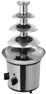4-Tier Chocolate Fountain Household Fondue 170W Lava Machine Even Heating for Party Enjoy Fun Gourmet Dipping Experience