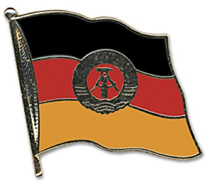 Buddel-Bini Versand Schwarz Metall Pin Anstecknadel Clipverschluß Flagge DDR Nationalflagge Fahne