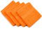Gözze - New York Seiftuch, 4er Set, Weich und saugfähig, 100% Baumwolle, 30 x 30 cm - Orange