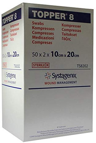 Topper 8 Kompr.10x20 cm Steril