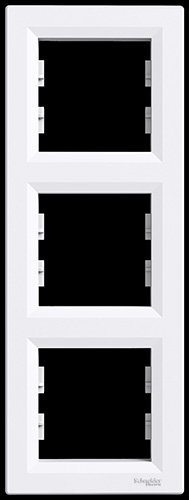 asfora – Cadre, lot de 3 cadre vertical, Schneider Electric, de Colour Blanc, New