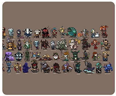 Personalized Rectangle Non-Slip Mousepad Mini Heroes Dota 2 Art Office Accessory and Gift Mousepad Water Resistent Oblong Soft Gaming Mouse Pads