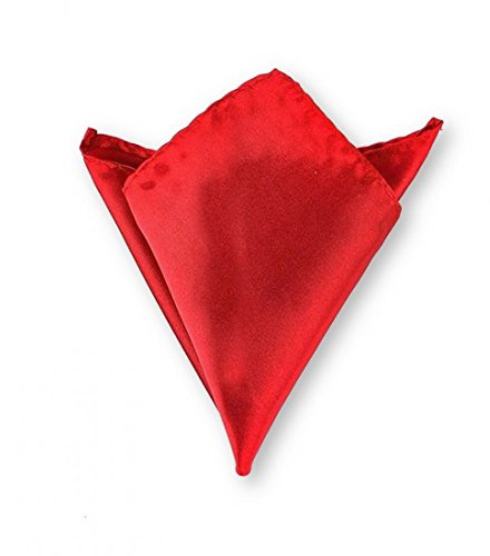 LABEL-CRAVATE Pochette homme, Mouchoir de costume en tissu rouge