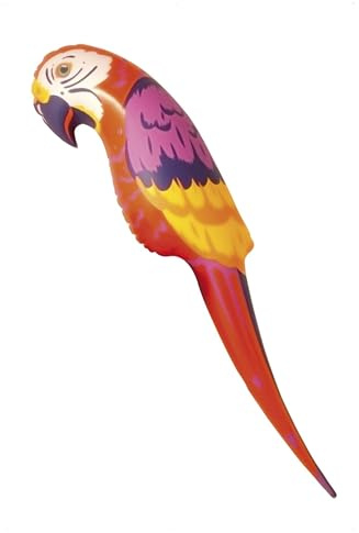Smiffys Parrot, Red, Orange & Yellow Inflatable, 116cm / 46in, Pirate Fancy Dress, Pirate Dress Up Accessories Halloween