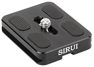 Sirui TY-50E Schnellwechselplatte (Alu, 1/4 Gewinde, geeignet für Sirui und Arca-Swiss) schwarz