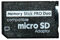subtel® Adaptador de Tarjeta Pro Duo para Tarjetas de Memoria microSD