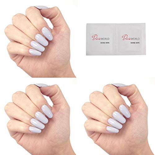 Bluesky Light Grey Gel Nail Polish QXG824 UV/LED Soak Off Gel Nail Polish 10ml + 2 Diva World ® Shine Wipes for FREE!