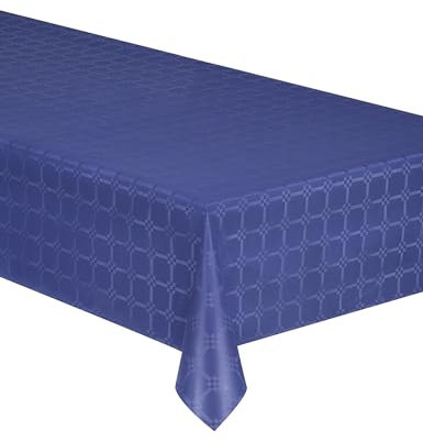 ISAP France Nappe en Rouleau Papier damassé Bleu Marine 6 m