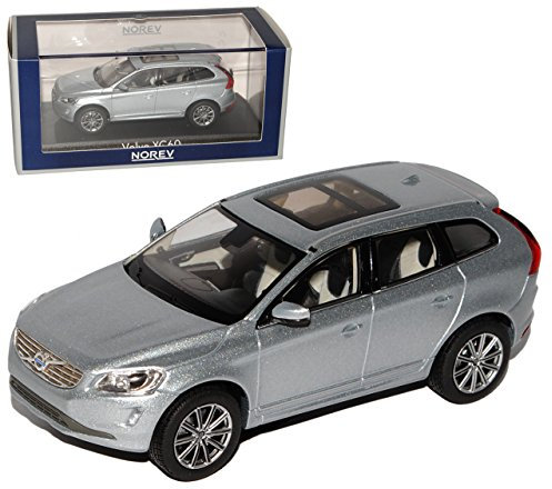 Norev Volvo XC60 SUV Silber 1. Generation Ab 2008 Ab Facelift 2013 1/43 Modell Auto mit individiuellem Wunschkennzeichen