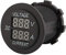 VOBOR Digital Voltmetro Amperometro - Amperometro Auto Guage Meter Auto Moto DC 12-24V Dual Display LED Voltmetro Digitale Rosso + Amperometro Amp Volt Meter Guage (Terminali con Cavo Incluso)