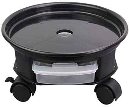 Cabilock Support De Support De Plante Jardinieres Exterieur Plastique roulettes Charge Lourde Plateau Décoratif Etagere Exterieur Chariot De Chariot en Bois Décorer Roue Universelle