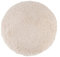 PANA® Vienna Premium Badematte (Rund, 70 cm Ø)• Hochflor Badvorleger und Duschvorleger • Badezimmermatte • Rutschfester und saugstarker Badezimmerteppich • Farbe: Creme