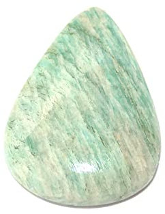 Grüner Amazonit Cabochon, natürlicher Amazonit-Edelstein, Birnenform, 31 Karat, 31 x 23 x 5 mm, Schmuckherstellungs-Edelstein, 31x23x5mm, Edelstein, amazonit