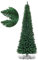 COSTWAY 240cm Bleistift Weihnachtsbaum, künstlicher Tannenbaum mit Metallständer, Christbaum PVC Nadeln, Kunstbaum Weihnachten ideal für Zuhause, Büro, Geschäfte und Hotels, Grün (240cm)