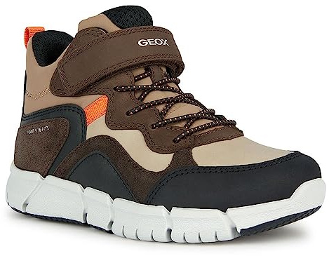 Geox J Flexyper Boy B Abx Ankle Boot, Chestnut/Coffee, 31 EU
