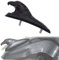 Motorrad Ornament Kotflügel vorne Kotflügel Dekor Adlerkopf Statue Dekoration Universal Motorrad ATV Dirt Bike mit 6 mm Schrauben (schwarz)