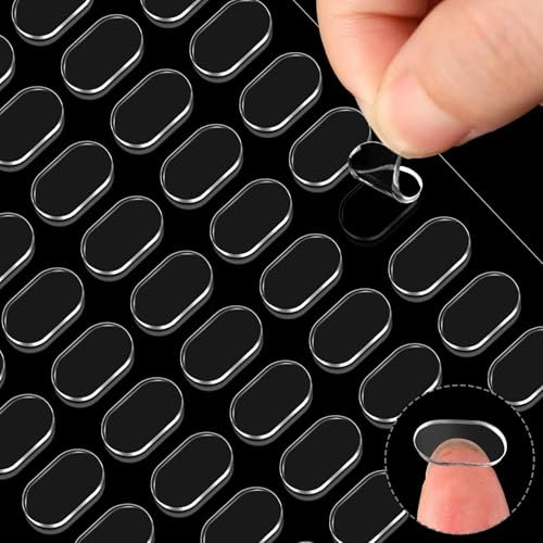 JANYUN Doppelseitige Klebepunkte, 280 Stück 13x8mm Doppelseitige Transparente Klebepads Abnehmbar Selbstklebende Klebepunkte Kleine Doppelseitige Klar Aufkleber für Heim Büro Dekor