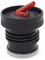 Stanley Ersatz-Trinkdeckel für Stanley-Thermoskanne, langlebiges Polypropylen, sicheres Gewinde, ergonomisches Design, schwarz mit rotem Ausguss, kompatibel mit 473 ml, 750 ml, 1L, 1,4 L, 1,9 l, ideal