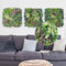 JELLE & JACOB Künstliche Pflanzenwand Indoor & Outdoor, Blumenwand Urban Jungle, 3er Set je 50x50 cm, pflegeleicht & langlebig - für Wohlfühl-Atmosphäre, Kunstpflanzen Wand, Green Wall, Pflanzen Wand