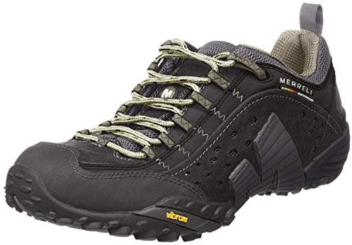 Merrell Herren Intercept Trekking-& Wanderhalbschuhe, Schwarz (Smooth Schwarz), 49 EU