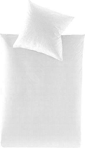 Irisette Bettwäsche Lumen Interlock-Jersey weiß Größe 135x200 cm (80x80 cm)