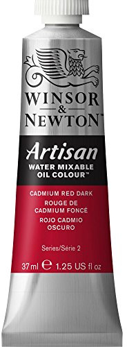 Winsor & Newton Artisan Water Mixable Oil Paint, 37ml, Cadmium Red Dark